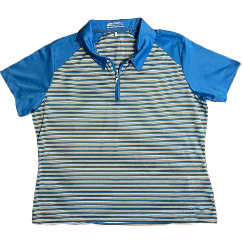 💙 Nike Golf Short Sleeve Shirt | Women’s Size XL (16-18) | Nike FitDry | EUC